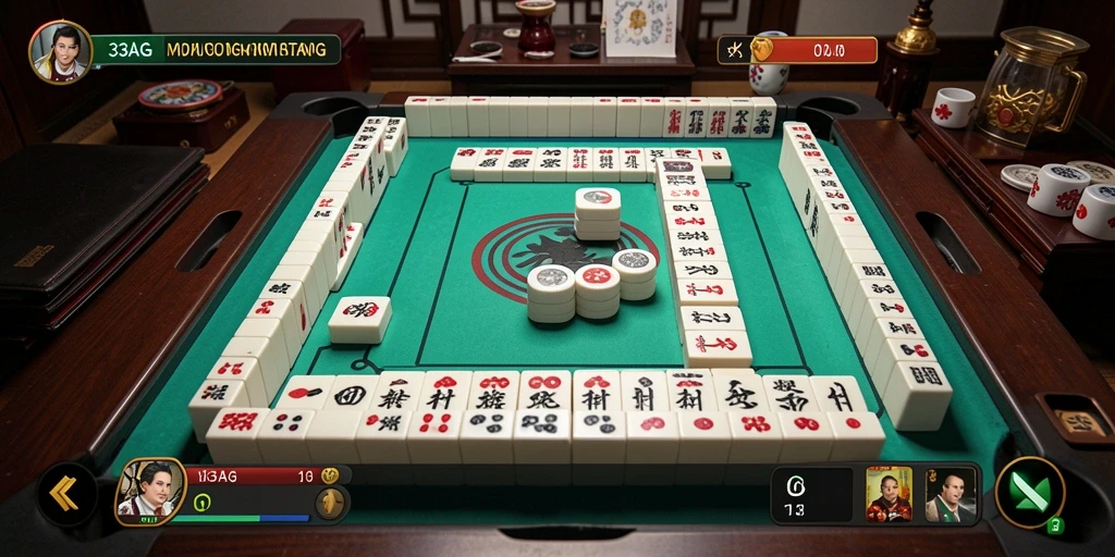 Tampilan gameplay Mahjong yang menarik dan menantang.