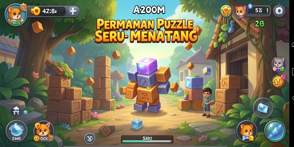 Tampilan gameplay seru dari A200M yang menantang!