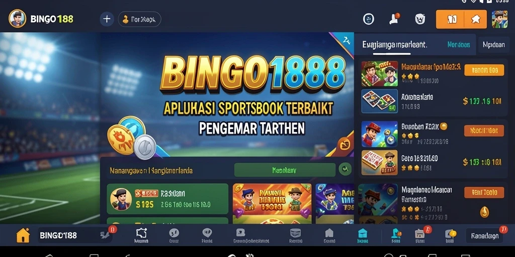 Tampilan gameplay menarik dari aplikasi Sportsbook BINGO188.