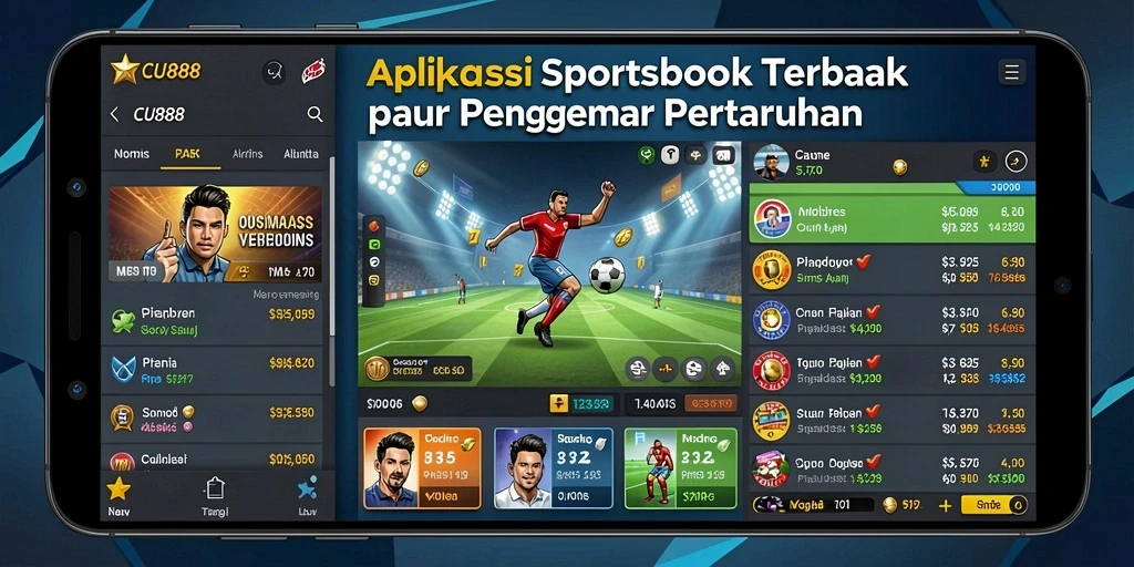 Screenshot utama CU888 menampilkan antarmuka taruhan yang menarik dan interaktif.