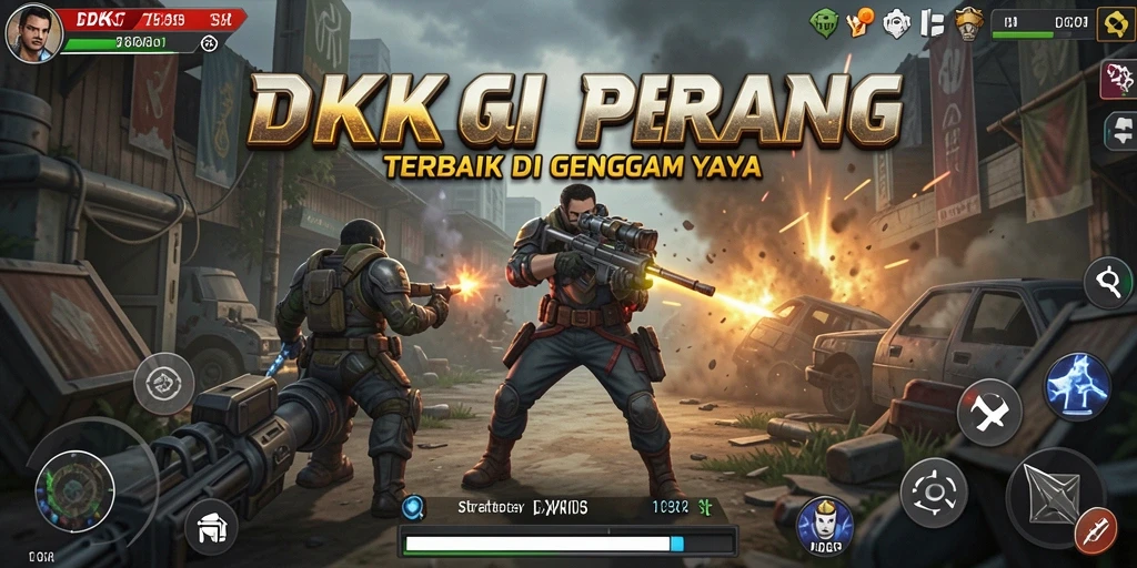 Gameplay DKK yang menarik dengan pertempuran strategi yang dinamis.