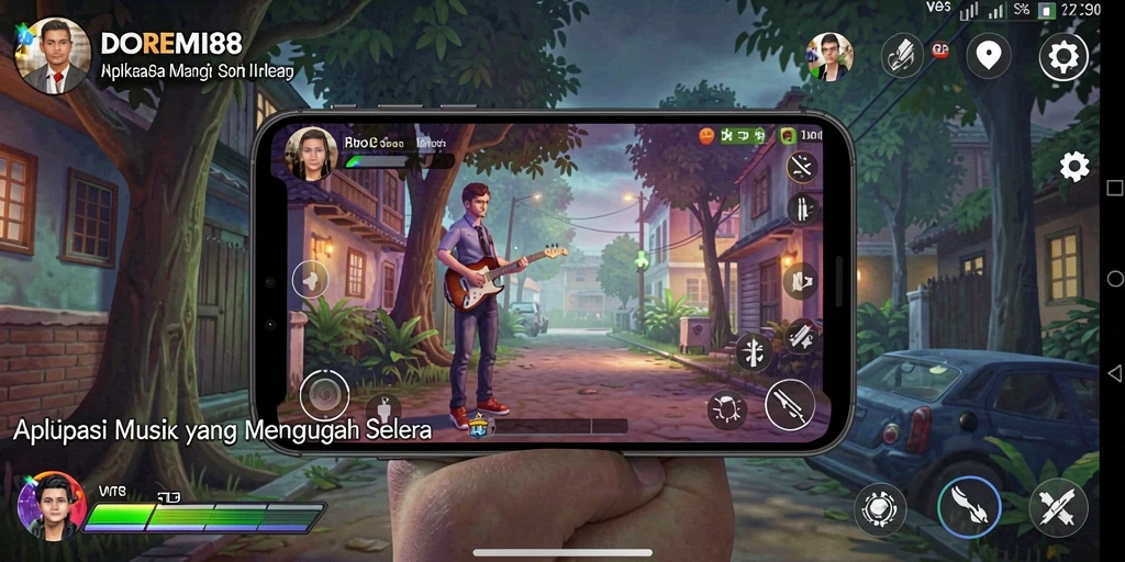 Screenshot DOREMI88 menampilkan fitur karaoke yang interaktif.