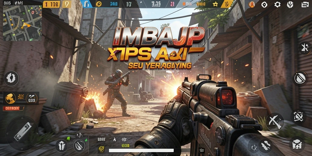Screenshot menunjukkan aksi intens dalam permainan TPS.