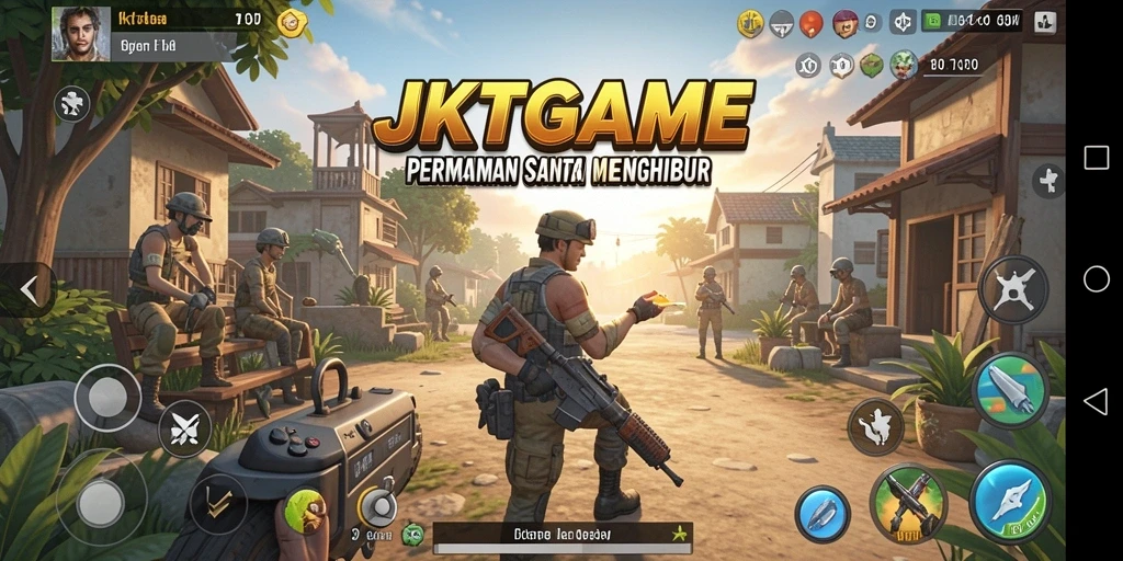 Tampilan gameplay JKTGAME yang penuh warna dan seru.