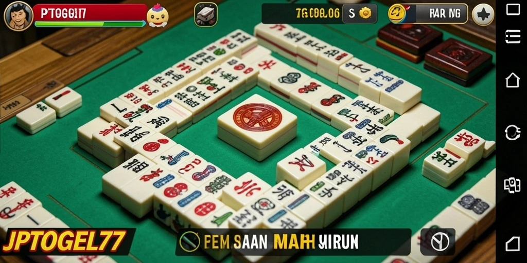 Tampilan gameplay seru dalam permainan Mahjong JPTOGEL77.