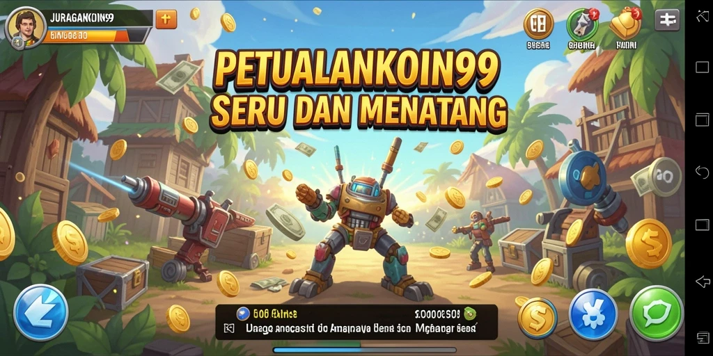 Gameplay mendebarkan di JURAGANKOIN99, penuh petualangan dan tantangan.
