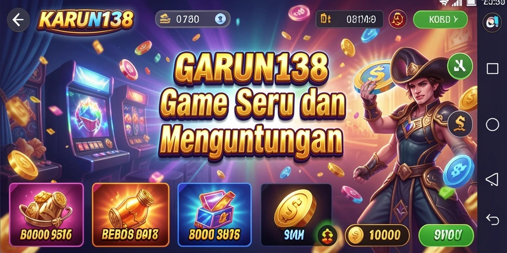 Tampilan gameplay slot yang menarik dan interaktif dalam KARUN138.