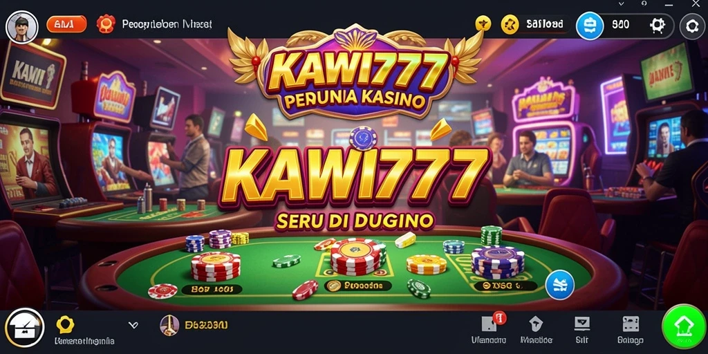 Screenshot KAWI777 menampilkan pengalaman bermain kasino yang mendebarkan.