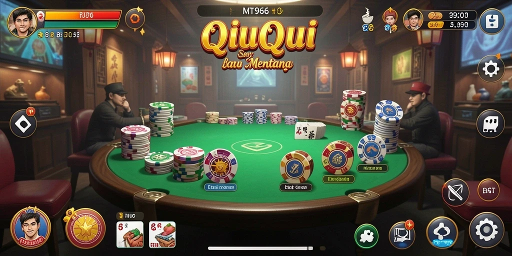 Tampilan gameplay QiuQiu di MT966 yang menegangkan.