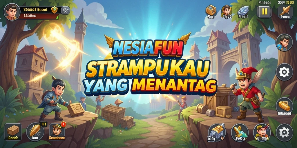 Tampilan gameplay strategi yang mendebarkan di NESIAFUN.