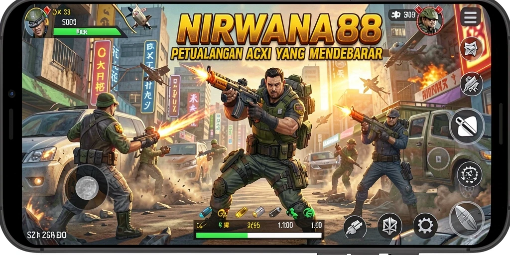 Tampilan gameplay NIRWANA88 yang penuh aksi dan petualangan.
