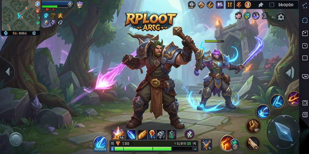 Screenshot gameplay RPLOOT menampilkan aksi seru dan pertarungan yang mendebarkan.