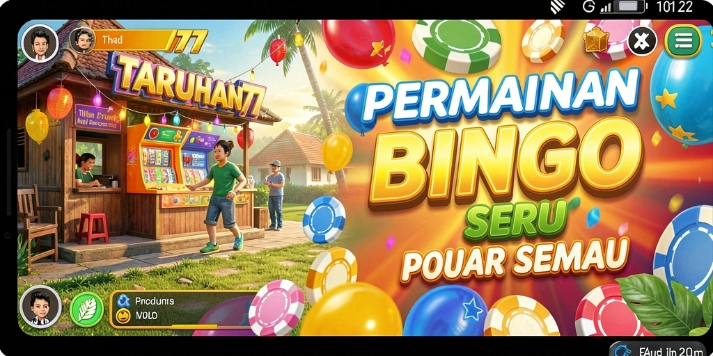 TARUHAN77 menampilkan gameplay Bingo yang seru dan menyenangkan.