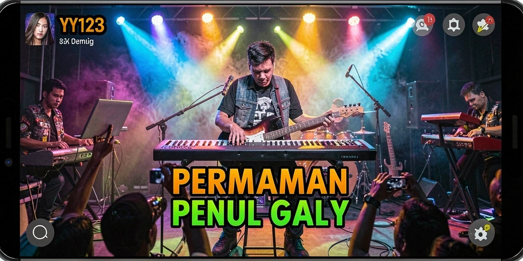 Tampilan gameplay yang menarik dari aplikasi musik YY123.